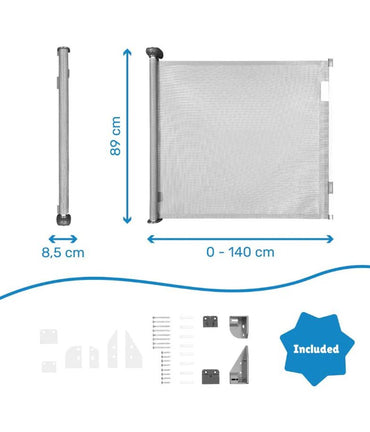 Badabulle Barrière rétractable Safe & Roll
