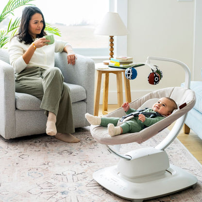 UPPAbaby Mamaroo Schommelstoel met inlegkussen Jake Charcoal