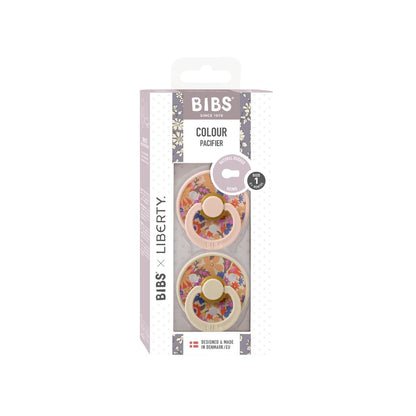Bibs Sucette + 0 mois Liberty Garden Blossom Blush Multi - 2 pièces