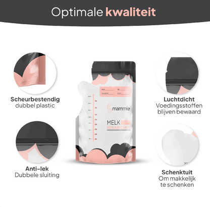 Mammie Bewaarzakjes voor moedermelk - 50 stuks