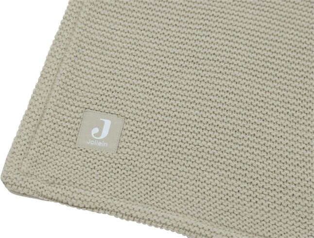 Jollein Couverture pour lit Basic Knit Olive Green fleece 