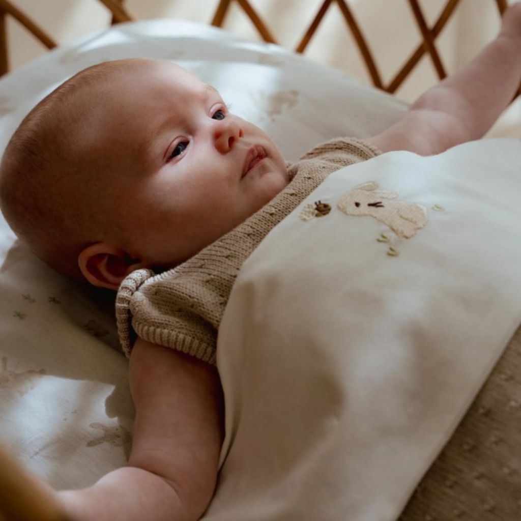 Little Dutch Drap pour lit bébé Newborn Naturals Baby Bunny blanc