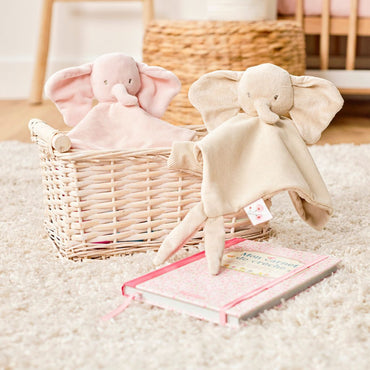Nattou Doudou olifant corduroy zand