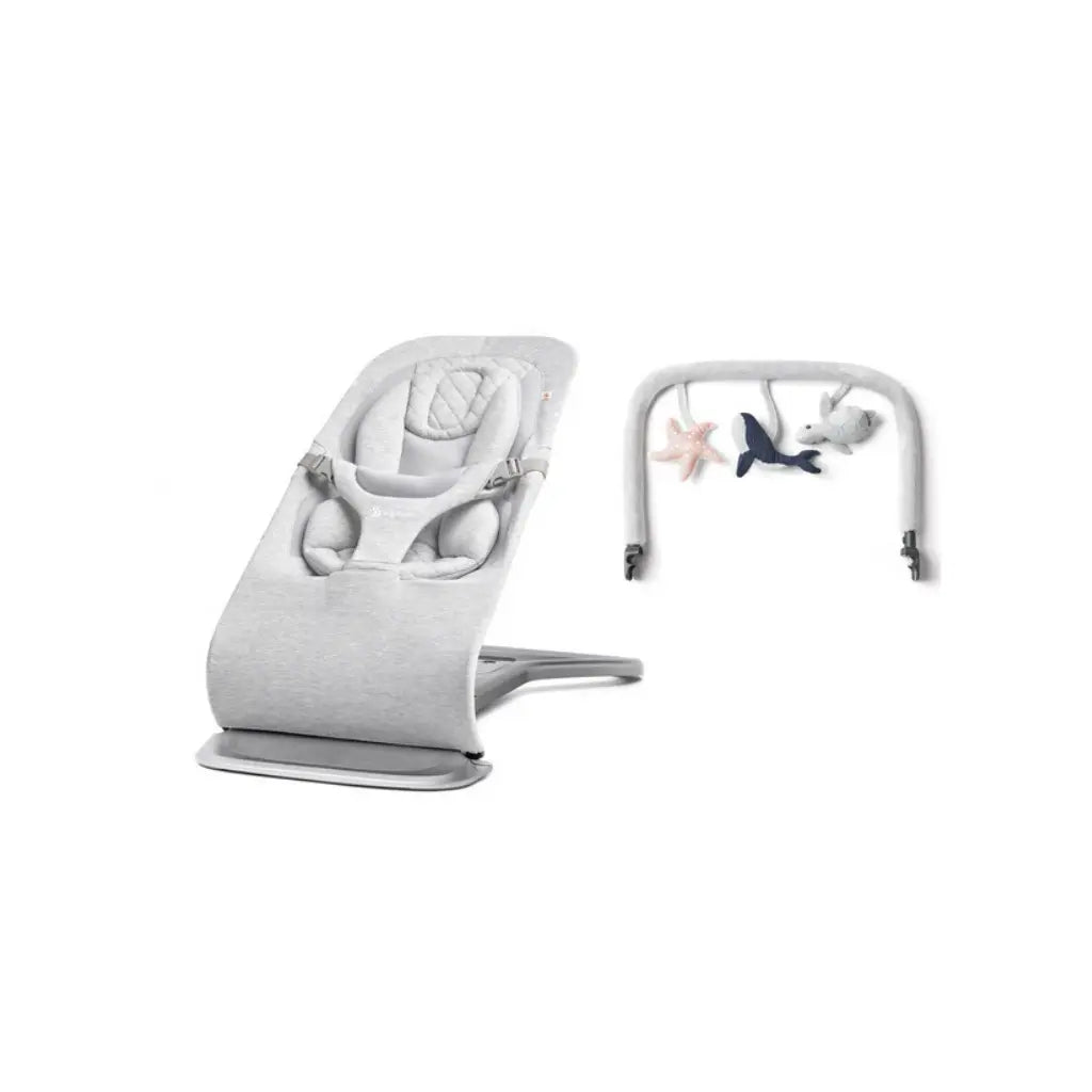 ERGObaby Relax + speelboog Evolve Light Grey