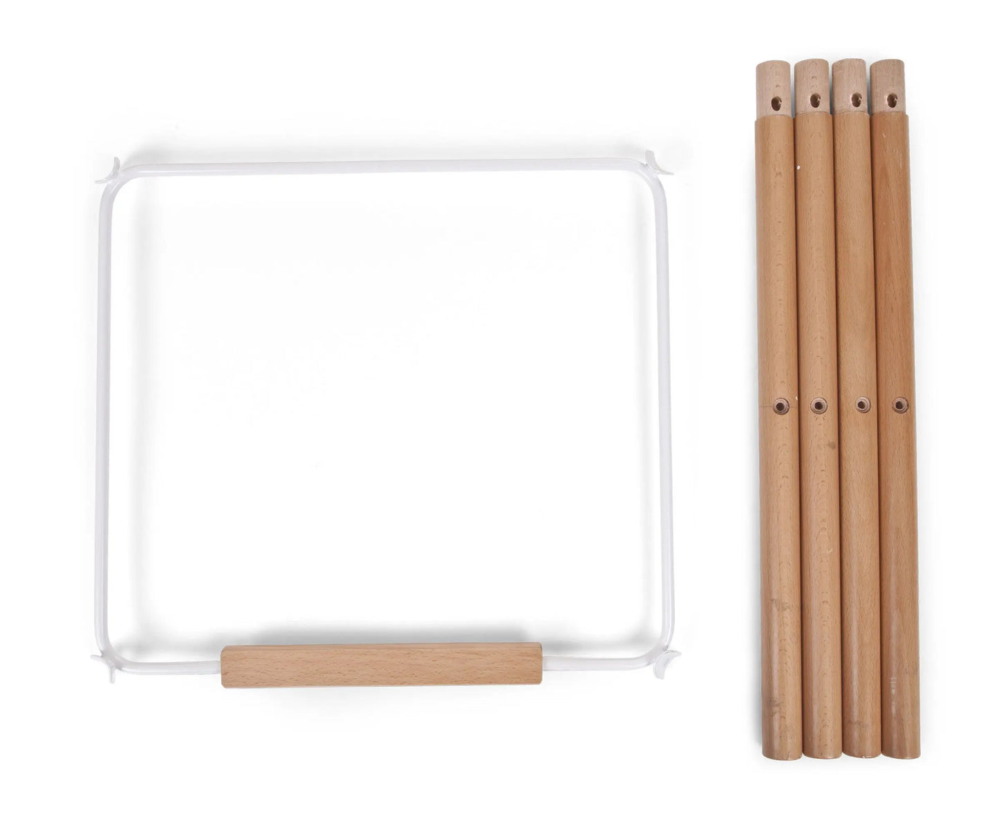 Childhome Evolu Extra Set Lange Poten + Voetsteun Hout/Wit