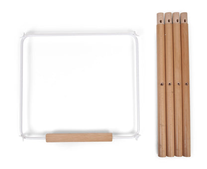 Childhome Evolu Extra Set Lange Poten + Voetsteun Hout/Wit