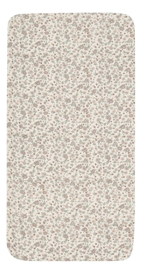 Jollein Drap-housse pour lit Retro Flowers Lg 60 x L 120 cm