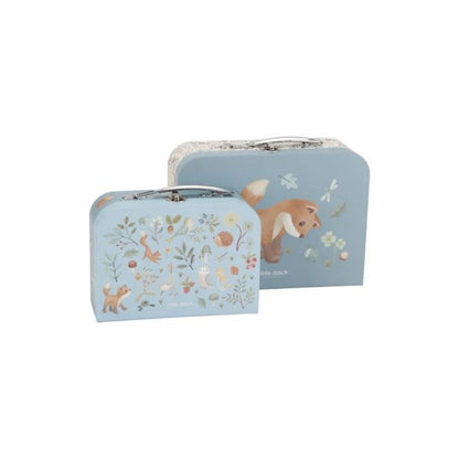 Little Dutch Mallette Forest Friends Blue - 2 pièces