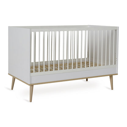 Quax 3-delige babykamer (meegroeibed L 140 x B 70 cm + commode + kast met 3 deuren) Flow White