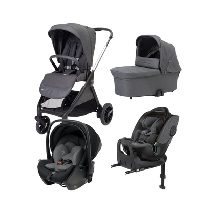 Chicco Poussette Bellagio + nacelle + siège-auto + siège-auto BI-seat Black satin